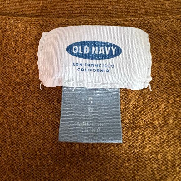 Old Navy Womens Tunic Cardigan Sweater Button Close V Neck Pumpkin Pie Color - Picture 7 of 8